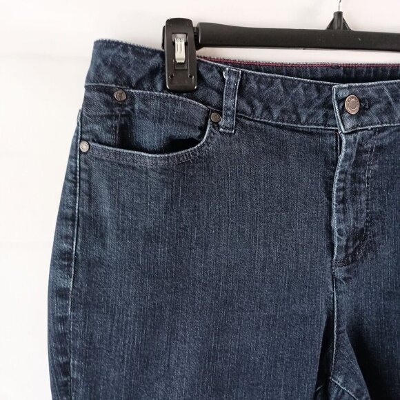 Talbots Curvy Boot Jeans Women’s 14P Petite 32x28 Blue Denim Stretch Excellent - Picture 3 of 8
